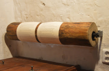 Dřevěná vodovodní trubka